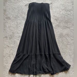 Jean Paul Gaultier Femme vintage pleated dress, size 10, black